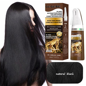 Tinte para el Cabello en Peine <span class=keywords><strong>de</strong></span> Larga Duración <span class=keywords><strong>de</strong></span> 200 ml, Aplicación <span class=keywords><strong>de</strong></span> Marca Privada al por Mayor, Tinte para el Cabello Negro, Peine Mágico para Teñir el Cabello, Champú para Teñir el Cabello - Product Image 4