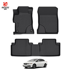 <span class=keywords><strong>Accessoires</strong></span> d'intérieur de voiture 3D TPE Tapis de sol de voiture Tapis de coffre pour Honda Civic 2012-2015 Tapis de voiture - Product Image 2