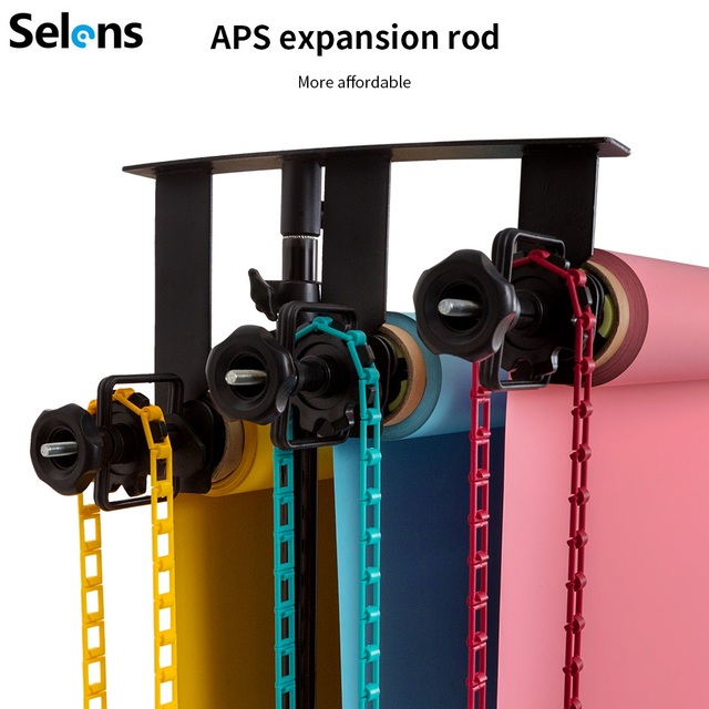 Selens Wall Ceiling Mount Manual Chain Background Support System Photo Studio Backdrop Holder 1 2 3 4 6 Axis Roller Kit