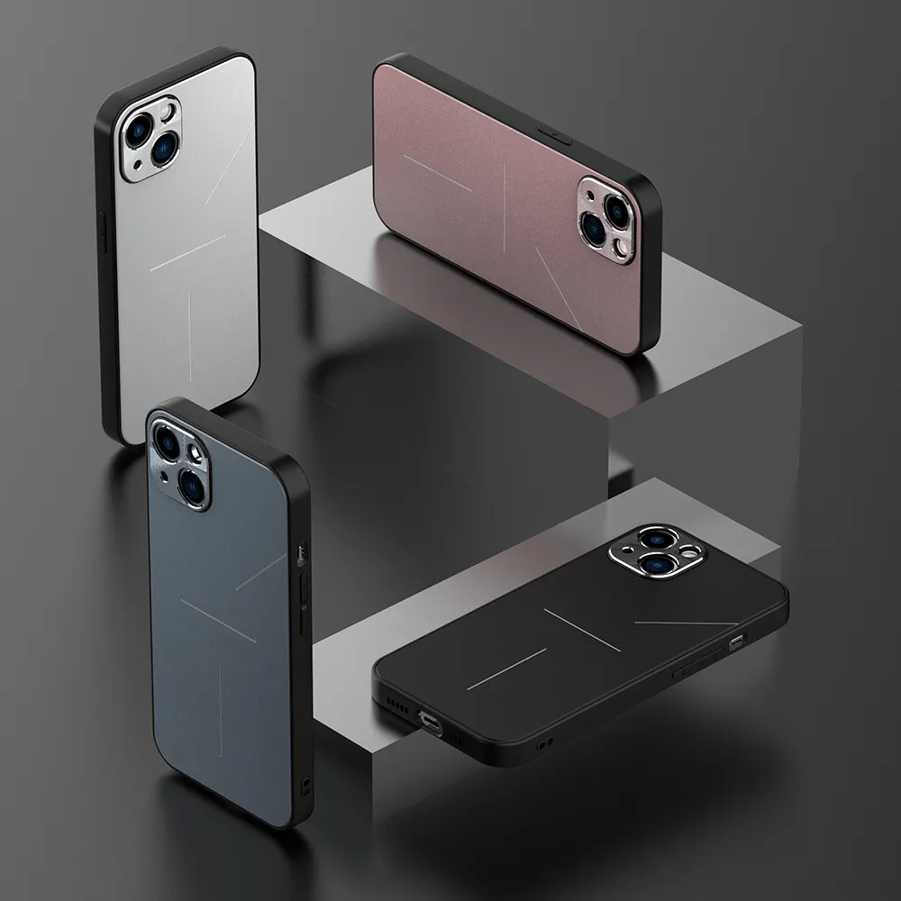 Geili Manufacture Hot Selling Aluminum Alloy Metal Style With Tpu Material Anti Fall Mobile Phone Case For Iphone 11 12 13