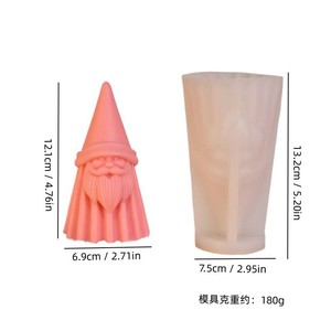 Santa Claus Silicone Mold DIY Christmas Candle Making Kit For Plaster Epoxy Crafts - Product Image 4