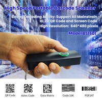 Lector de Códigos de Barras 1D 2D QR Portátil para Recopilación de Datos, Escáner Inalámbrico Tipo Pluma USB 2.4G Multicomunicación