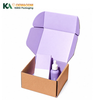 Boîte d'expédition personnalisée avec logo pour produits de soin et cosmétiques, emballage imprimé pour soins personnels, boîte en kraft de marque KAKA