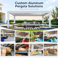 Pergola moderne en aluminium imperméable avec toit à persiennes, gazebo, pergola avec rideaux