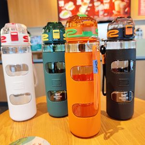 Sy2 Chashihu 700ml Double Wall <b>Plastic</b> Water Bottle Bpa Free Travel Outdoor Fitness <b>Cup</b> - Product Image 2