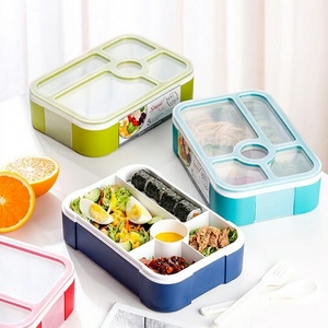 Boîte à lunch monocouche avec grille de chauffage micro-ondes, grande capacité, pour employés de bureau, avec couverts, boîte à lunch hermétique - Product Image 1