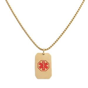 Изготавливаемые на заказ медицинские оповещения ID подойдет в качестве подарка как для мужчин, так и для нержавеющей стали аварийный медицинский ювелирные изделия Dog Tag ожерелье для женщин - Product Image 4