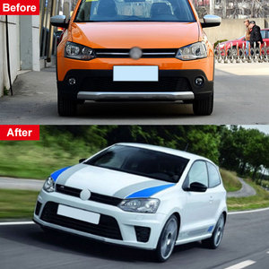 Kit Carrozzeria Stile WRC di Alta Qualità per <span class=keywords><strong>Volkswagen</strong></span> VW <span class=keywords><strong>Polo</strong></span> 2010-2017, Paraurti Anteriore e Posteriore, <span class=keywords><strong>Accessori</strong></span> Auto - Product Image 3