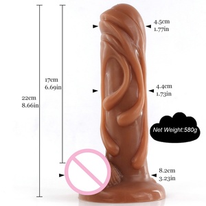 Medical Silicone FAAK Toy Novelty Sexy Toy Adult Abstinence Dual Layer Silicone <b>Dildo</b> for Women Men - Product Image 6