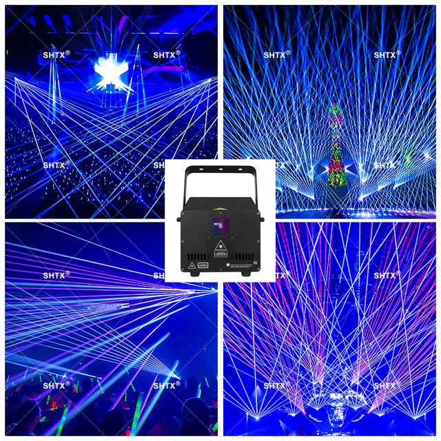 SHTX Best Selling 5w 6w Disco bar App Portable Laser Light Show Projector for Wedding Stage 3d Animation Effect Laser Light