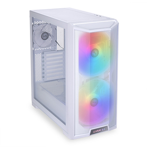 Boîtier PC ATX Lian Li LANCOOL <span class=keywords><strong>215</strong></span>, boîtier de jeu économique à haut débit d'air, double ventilateur ARGB PWM, boîtier de jeu RGB pour plateformes Intel et AMD - Product Image 3