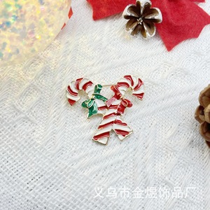 Broche de Noël Renne et Traîneau en Alliage de Zinc avec Strass en Cristal, Épingle Unisexe pour les Fêtes - Product Image 3