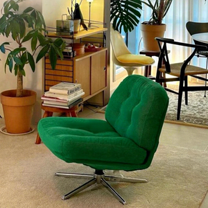 Sillón Giratorio Individual de Estilo Nórdico para Sala de Estar, Comedor, Bar, Dormitorio, Hotel, Sofá - Product Image 3