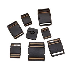 Plastic Snap Buckles Black Adjustable For <b>Bags</b> Backpacks Belt Buckles K051 - Product Image 5