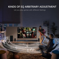 Barre de son haute qualité avec caisson de basses 5.1, LED, Bluetooth sans fil, système de son surround pour téléviseur, système home cinéma