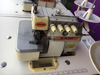 Machine à coudre industrielle Siruba 747 d'occasion à prix avantageux, 4 fils, pour vêtements, idéale pour les t-shirts