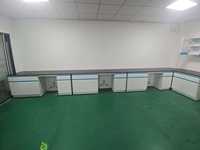 Mesa de Laboratorio con Gabinete con Cerradura, Estructura Completamente de Acero para Laboratorio de Inspección de Alimentos