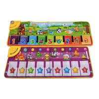 Heiß verkaufende elektronische tanzende Boden matte Musik tastatur matte Cartoon Animal Musical Kids Dance Playmat