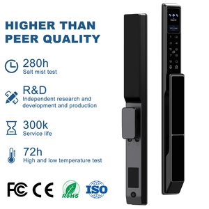 Serratura Intelligente Digitale Tuya con Videocitofono Remoto, Riconoscimento Facciale 3D, Impronta Digitale e Password per Porte Scorrevoli <span class=keywords><strong>in</strong></span> Alluminio <span class=keywords><strong>a</strong></span> Taglio Termico - Product Image 5