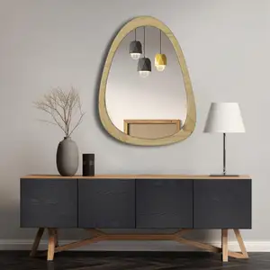 Large Factory Sales Classic Vintage Round Solid Wood Mirror Wooden Wall Mirrors