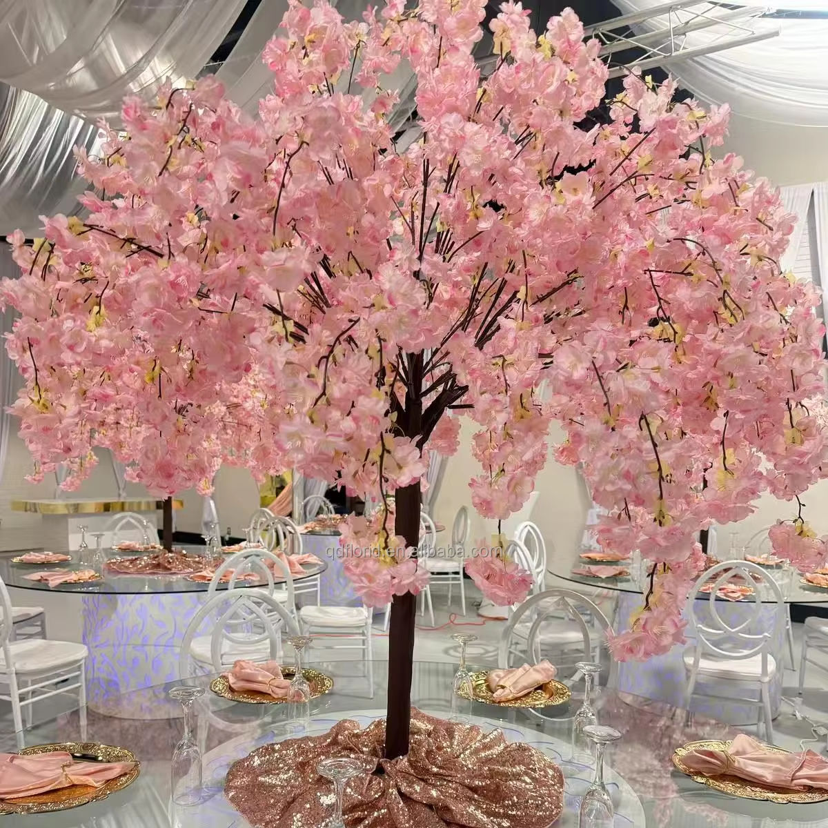 Fake Cherry Blossom Trees Elegant Wedding Decor