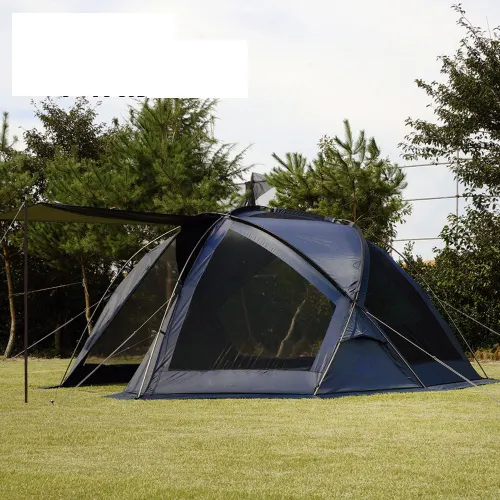 Màu xanh mới có thể kết nối không gian lớn cắm trại lều ngoài trời mua lều trại
