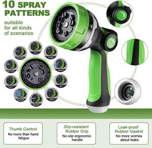 <span class=keywords><strong>Pistolet</strong></span> <span class=keywords><strong>d</strong></span>'<span class=keywords><strong>arrosage</strong></span> robuste à 10 modèles réglables pour arroser les plantes, laver les voitures et les animaux de compagnie. - Product Image 2
