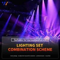 Équipement d'éclairage de scène LED pour studio de danse, ensemble complet de projecteurs PAR multicolores, ensemble de lampes PAR haute puissance DMX512 5 canaux, mariages