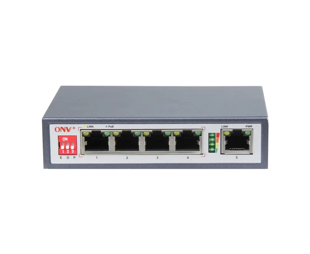 Sıcak 4 port switch rj45 ethernet poe ağ anahtarı 24v 3a pasif poe güvenlik kamerası