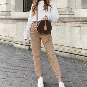 <span class=keywords><strong>Pantaloni</strong></span> del vestito causale della matita a vita alta di modo della primavera all'ingrosso <span class=keywords><strong>pantaloni</strong></span> della signora dell'ufficio delle donne <span class=keywords><strong>pantaloni</strong></span> delle tasche di colore solido - Product Image 5