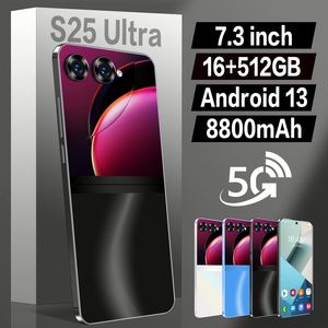 โทรศัพท์มือถือ S25 Ultra ราคา<span class=keywords><strong>โรงงาน</strong></span> สมาร์ทโฟนราคาถูก กล้อง 72MP HD หน่วยความจำ 16GB+1TB หน้าจอ 7.3 นิ้ว รองรับ 5G - Product Image 2
