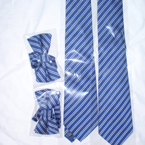 促销礼品领结礼品套装高品质定制编织丝质领带和手帕套装 - Product Image 6
