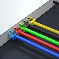 Connecteur RJ45 Cat6 ZOERAX à passage direct 8P8C, fiche modulaire multicolore pour l'installation de câbles réseau UTP