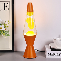 Tianhua vente en gros marque personnalisée conception Unique Led métal mouvement fusée Table lave lampe Aquarium décoratif lave veilleuse