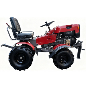 Trattore Agricolo Diesel 4WD Mini, Coltivatore a Quattro Ruote, Aratro, Micro Tiller <span class=keywords><strong>per</strong></span> Lavorazione del Terreno, Scavatrice, Pompa Motore 13HP - Product Image 2