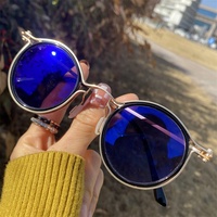Homme Anti Lumière Bleue Optique Punk Noir Gris Métal Rétro Lunettes Rondes Anti Reflet 2025 Lunette Photochromique Photogray Lunettes