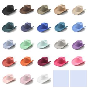 Chapeau de Cowboy Western en Daim Style Vintage Chapeau Fédora <span class=keywords><strong>Jazz</strong></span> Hommes Femmes Large Bord Style Ethnique Feutre Automne Hiver Fête en Plein Air - Product Image 2