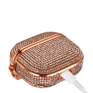 Étui de protection antichoc en strass scintillant avec porte-clés pour <span class=keywords><strong>AirPods</strong></span> Pro 2 2022 Pro 1 <span class=keywords><strong>2019</strong></span> pour filles - Product Image 5