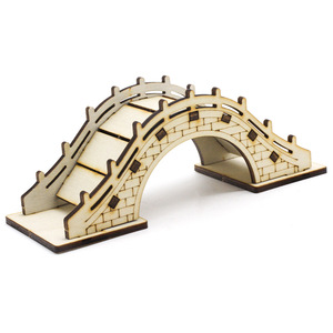 Kit de bricolaje de modelo de puente de arco de madera para niños, juguete educativo científico, herramienta de aprendizaje de ensamblaje de rompecabezas 3D - Product Image 2