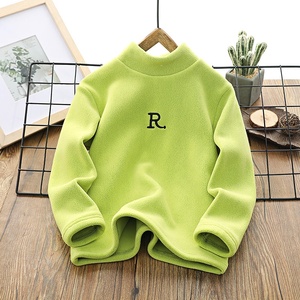 Maglietta per Ragazzi, Calda, Taglia Media-Grande, Invernale, a Collo Alto, Manica Lunga, in Pile Polare Doppio Strato, Poliestere, Alla Moda - Product Image 4