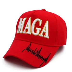 Americano bordado Baseball Cap 2025 vermelho chapéu casual exterior pai chapéu gancho e laço - Product Image 2