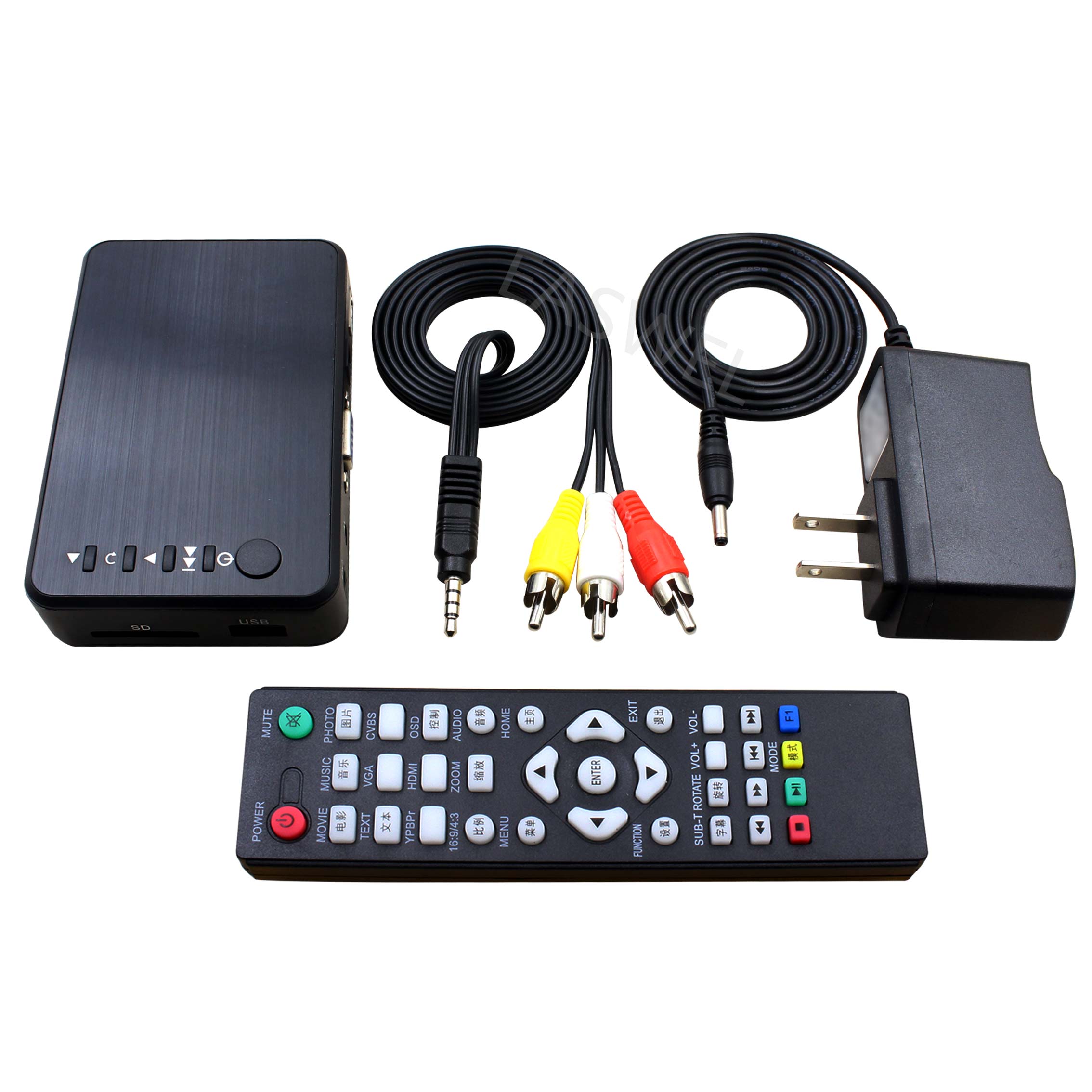 Full HD Mini, 110 240V 1080P Media Player Box Mediaspeler