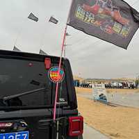 Mât de drapeau rétractable en époxy pour véhicule tout-terrain, 5 m, longueur et couleur personnalisables, haute flexibilité, haute qualité, fonction plus sûre pour voiture