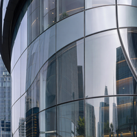 Système de mur-rideau en aluminium et verre architectural avec panneaux trempés pour façades de bâtiments commerciaux de grande hauteur - Exportation
