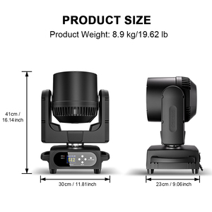 SHEHDS IP66 7×40W RGB LED Bee Eye <b>DJ</b> <b>light</b> Wash <b>Light</b> DMX512 Zoom Moving Head Stage <b>Light</b> for Disco Nightclub - Product Image 4