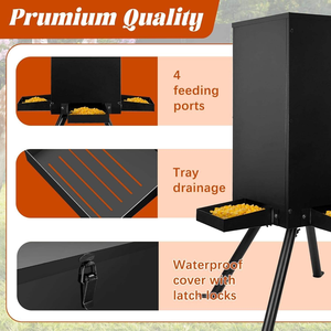 Heavy-Duty kim loại thép Deer <span class=keywords><strong>Feeder</strong></span> hộp công suất lớn tự động Deer Ngô ăn trạm động vật hoang dã động vật trung chuyển - Product Image 4