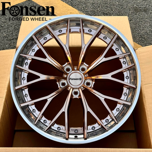 ล้อฟอร์จอะลูมิเนียมแบบกำหนดเอง FONSEN แบบ 2 ชิ้น ขัดเงา 5x120/5x112 PCD ขนาด 17-22 นิ้ว ดีไซน์หลายก้าน - Product Image 2