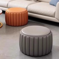 Design moderne Citrouille Petit Banc Internet Célébrité Simple Pouf Chaussure Poufs Ménage Tabouret Bas pour Salon Table Basse