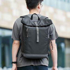 Dropshipping Shopify <b>Roll</b> <b>Top</b> <b>Laptop</b> <b>Backpack</b> for Men Women Expandable Casual Daypack for 15.6 Inch Macbook Water Resistant - Product Image 6