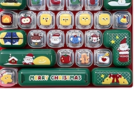Porte-clés créatif anti-stress de Noël à faire soi-même, 26 touches, pendentif souple élastique, mignon dessin animé, cadeau, vente en gros internationale